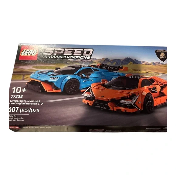 LEGO Speed Champions Lamborghini Revuelto & Huracán STO Cars 77238 Ages 10 + - Picture 3 of 3
